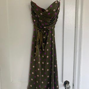 Betsey Johnson Silk Retro Pinup Dress
